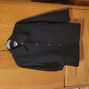 Black lightweight women's trench coat in size medium